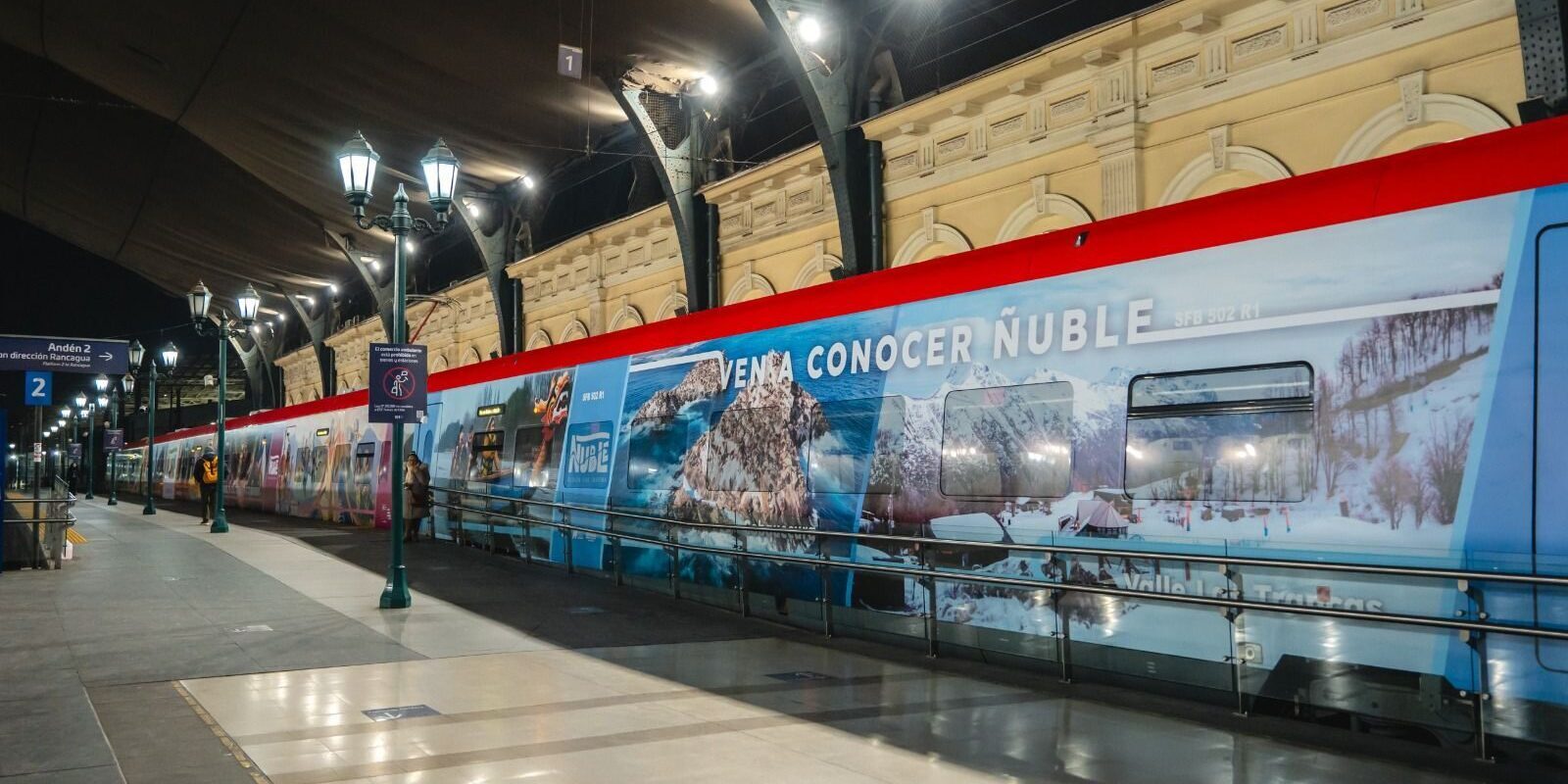 Por primera vez en la historia: Tren Santiago- Chillán viste sus vagones con imágenes de Ñuble