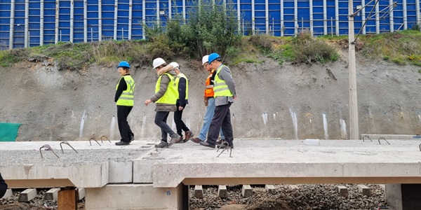 Estación Valencia: autoridades inspeccionan en terreno avance de las obras