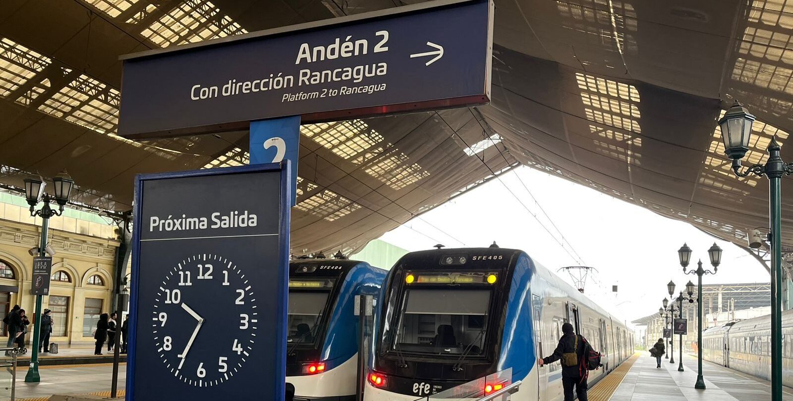 EFE Central retoma gradualmente su frecuencia en el servicio Metrotren Rancagua