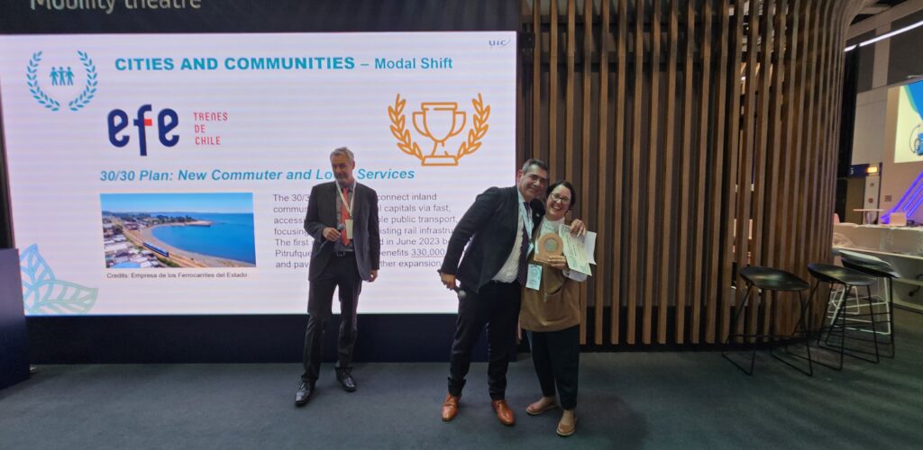 Proyecto “Tren Pitrufquén – Temuco” es premiado en el UIC Sustainability Impact Awards