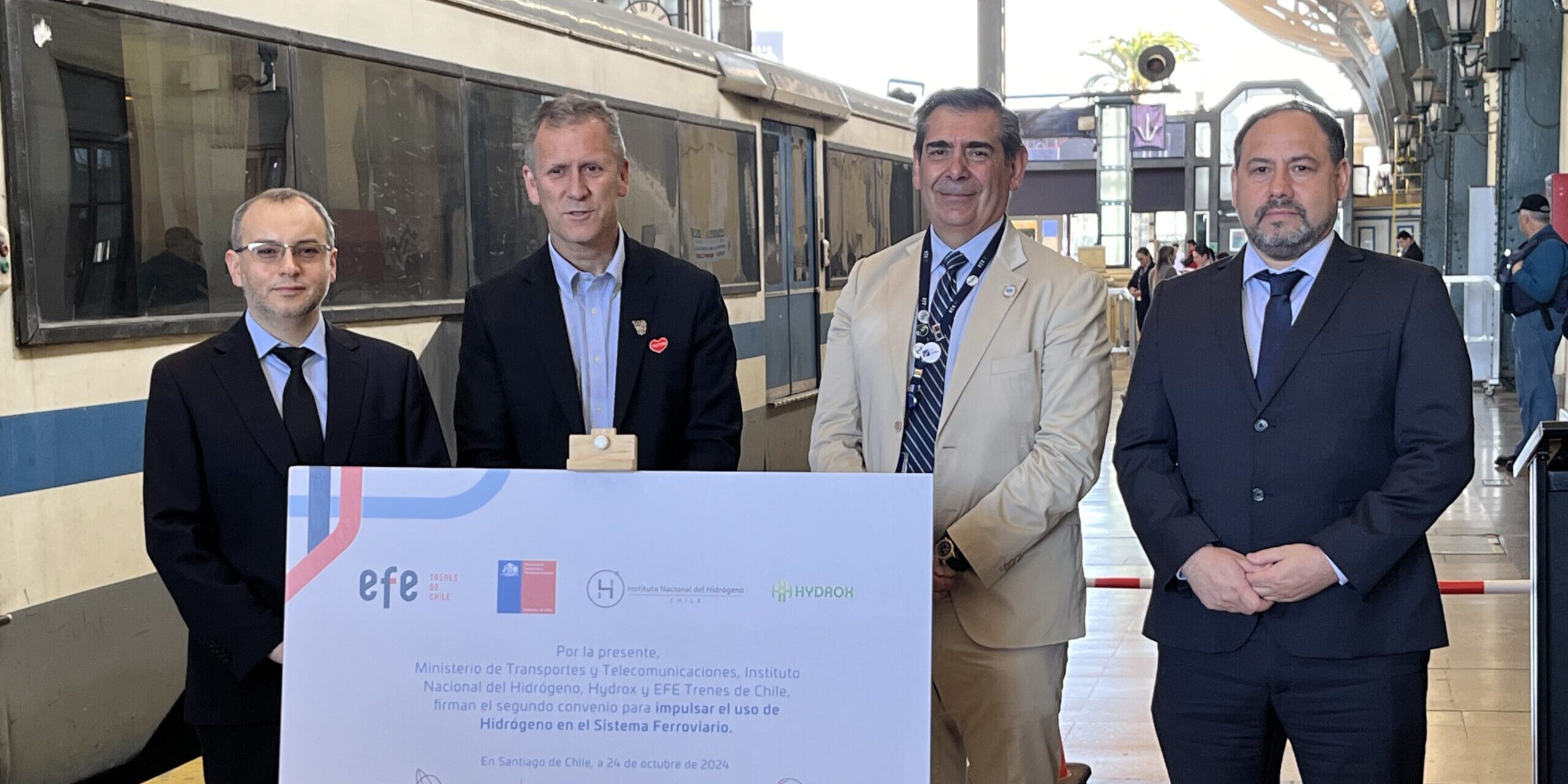 EFE y MTT firman segundo convenio para la implementación de hidrógeno en sistemas ferroviarios