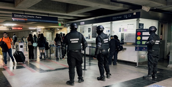 Tras exitoso plan piloto, se refuerzan equipos de guardias tácticos en EFE Valparaíso