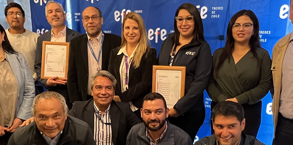 EFE Valparaíso recibe certificación internacional por Sistema de Gestión de Seguridad y Salud Ocupacional